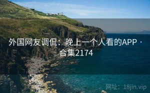 外国网友调侃：晚上一个人看的APP · 合集2174