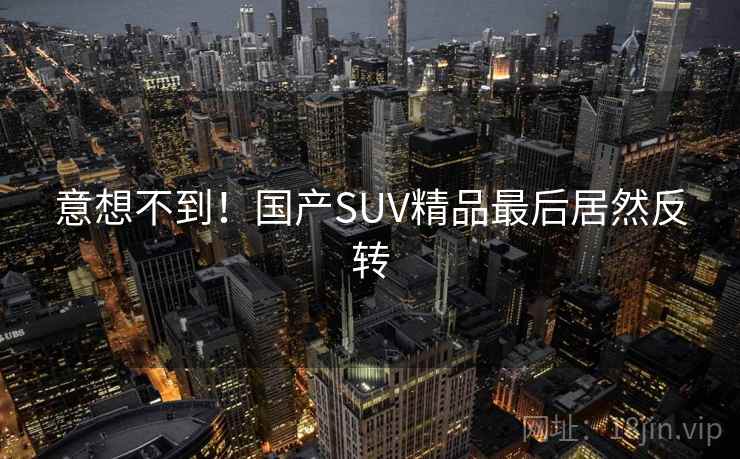 意想不到!国产SUV精品最后居然反转 意想不到!国产SUV精品最后居然反转