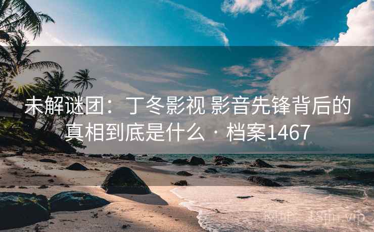 未解谜团：丁冬影视 影音先锋背后的真相到底是什么 · 档案1467