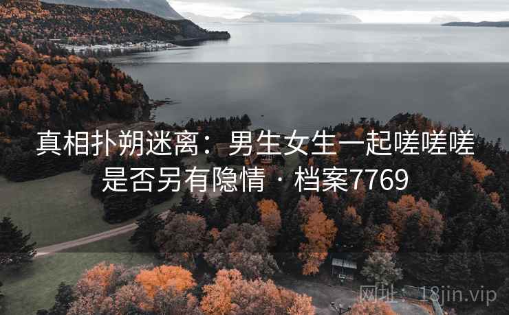 真相扑朔迷离：男生女生一起嗟嗟嗟是否另有隐情 · 档案7769
